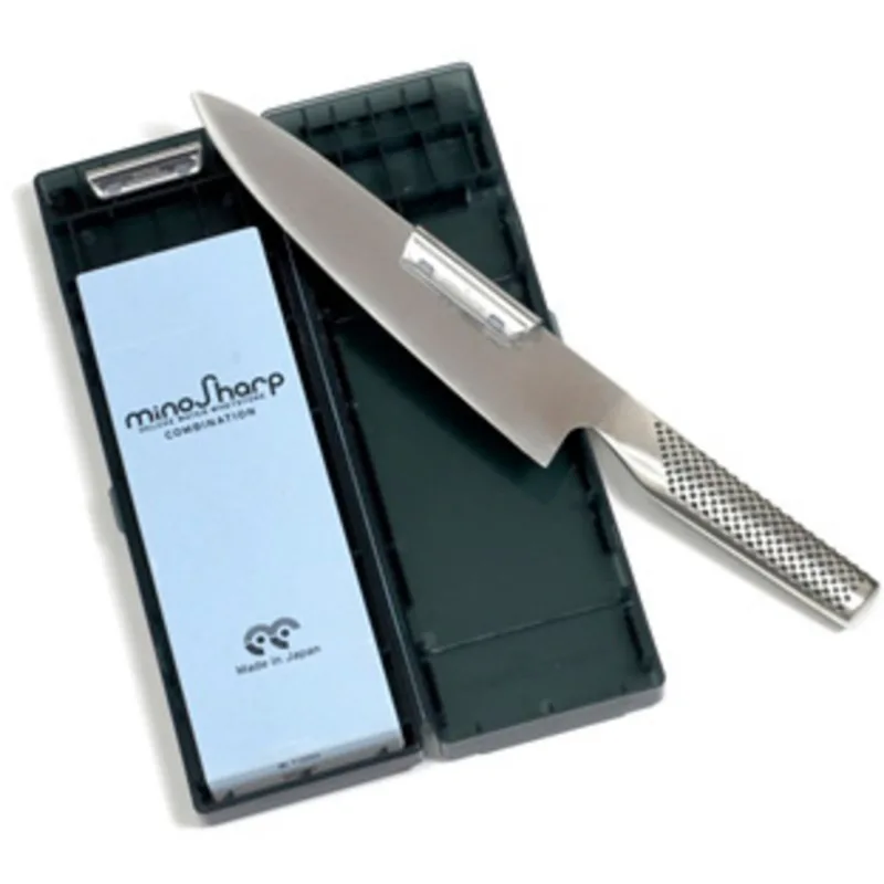 Mino sharp Slibesten #220/1000 med to fixturer