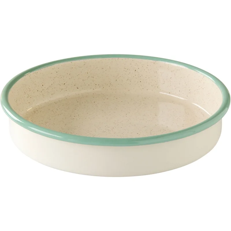 Kockums jernverk Rundt ovnfast fad 24 cm, creme lux