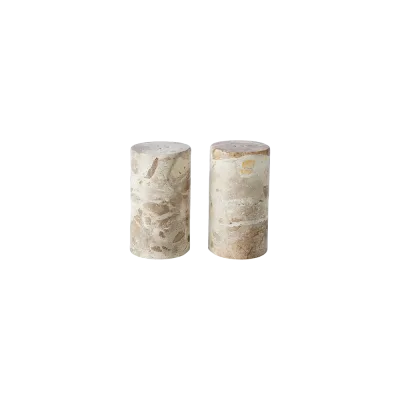Vita salt og peber sæt - Seashell