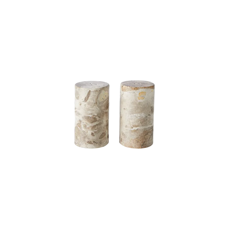 Vita salt og peber sæt - Seashell