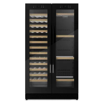 Caso WineChef Duo 122 Black Vinkøleskab (122 flasker)