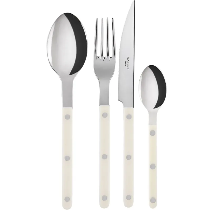 Sabre paris Bistrot Solid bestiksæt 4 dele, ivory