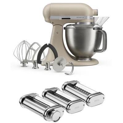 Kitchenaid Artisan Plus køkkenmaskine 4,7 liter med pastasæt, oat