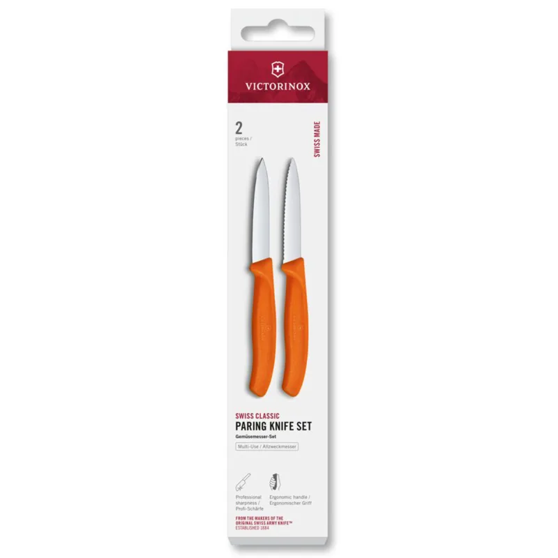 Victorinox Swiss Classic urtekniv 8 cm 2-pak, orange