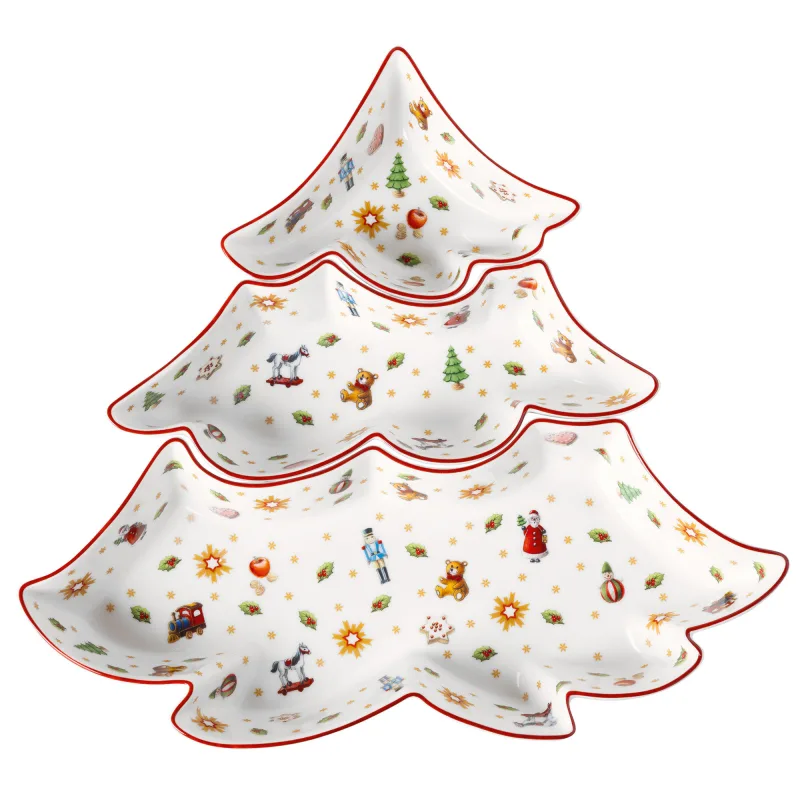 Villeroy & boch Toy’s Delight skålsæt juletræ, 3 dele
