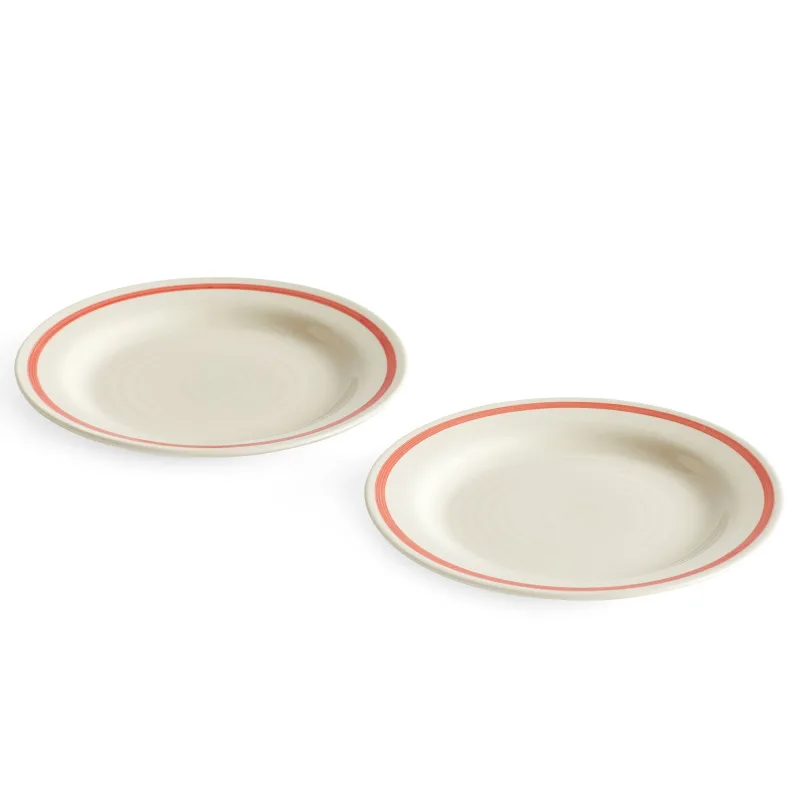 Hay Sobremesa tallerken 18,5 cm, 2-pack, rød
