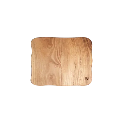 Raw Teak skærebræt - 32x24 cm