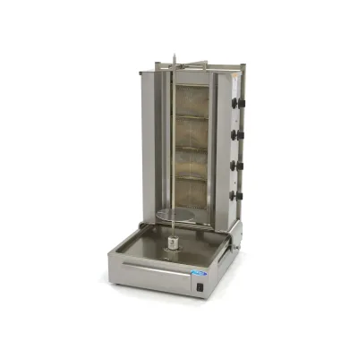 Kebab Grill Gas - 4 brændere - 70 kg kød - Maxima