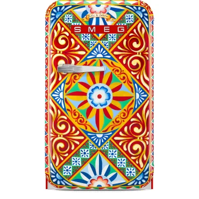 Smeg Fritstående køleskab Dolce & Gabbana Divina Cucina FAB5RDGC5 73 cm