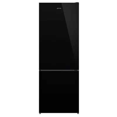 Smeg FC48BGND kombiskab 70 cm, sort glas