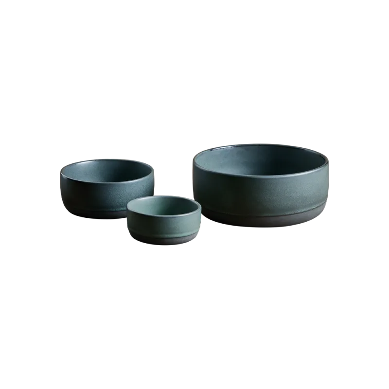 Raw skålesæt 9,5 cm - 13,5 cm - 19,5 cm - Northern Green