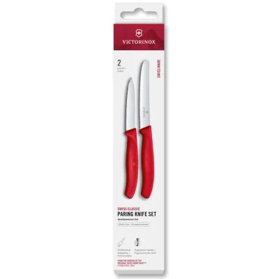 Victorinox Swiss Classic urtekniv og tomatkniv, rød