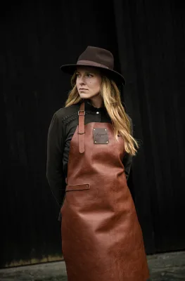 Laguiole By Hâws Forklæde Cognac Læder (Unisex)