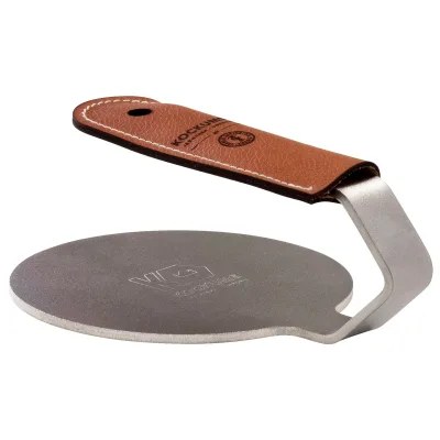 Kockums jernverk Grillpresser, læder