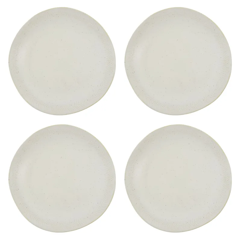 House doctor HD Serve middagstallerkener 4-pak, off-white