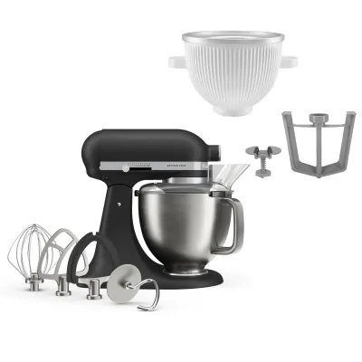 Kitchenaid Artisan Plus køkkenmaskine med istilbehør til is, cast iron black