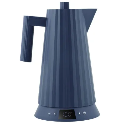 Alessi Elkedel med temperaturkontrol 1,7 liter, blå