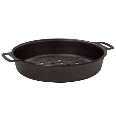 Kockums jernverk Perforeret grillform, 24 cm, kulstofstål