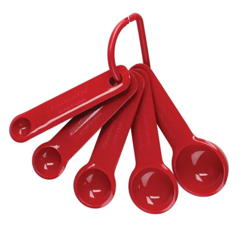 KitchenAid Måleskeer, empire red, 5 stk.