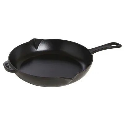 Staub Stegepande i støbejern, 26 cm, sort