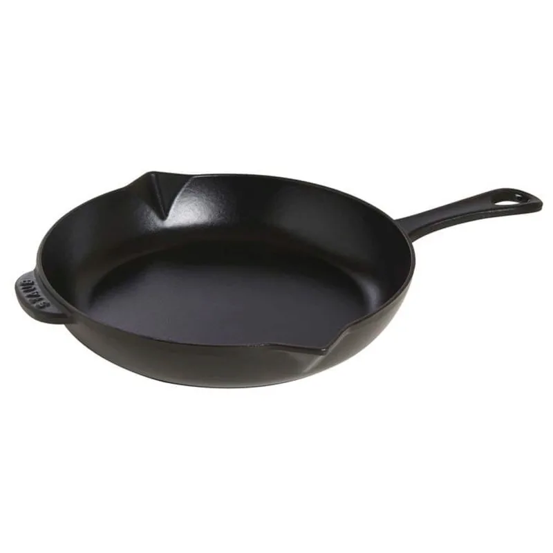 Staub Stegepande i støbejern, 26 cm, sort