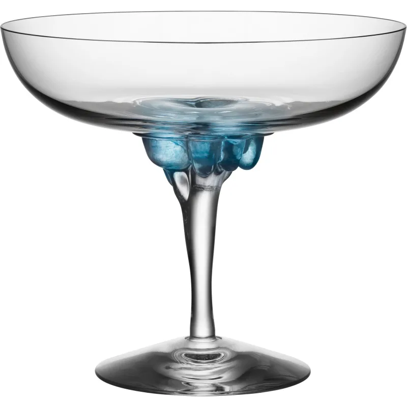 Kosta boda Sugar Dandy Coupe Glas 32 cl. Blå