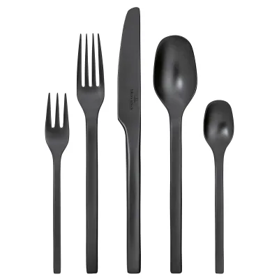 Villeroy & boch Manufacture Rock bestiksæt 20 dele, sort