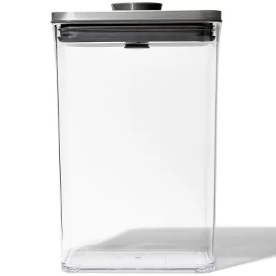 Oxo POP rektangulær stål beholder 2,6 liter