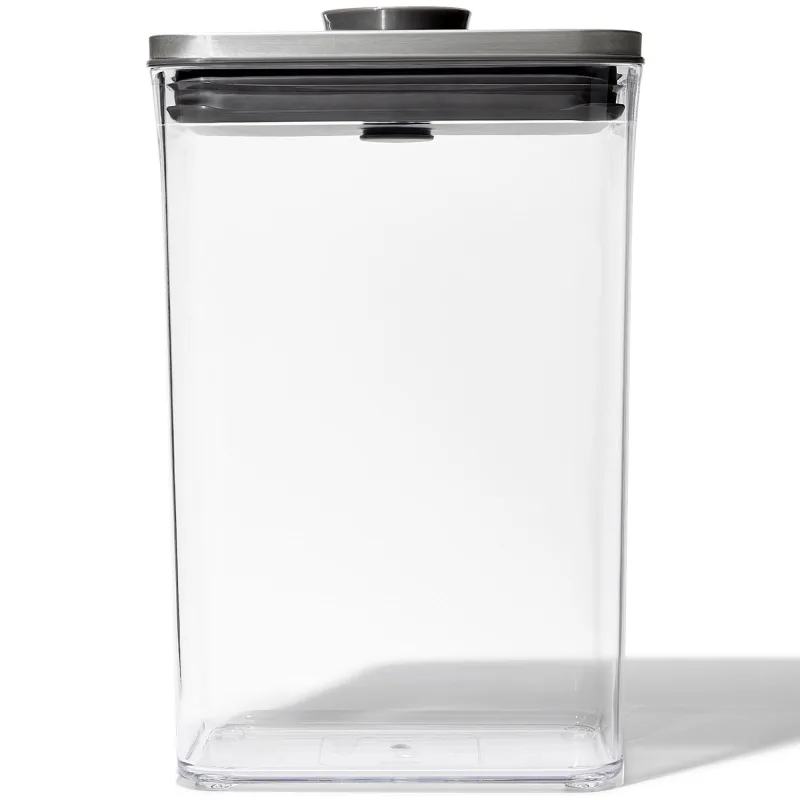 Oxo POP rektangulær stål beholder 2,6 liter