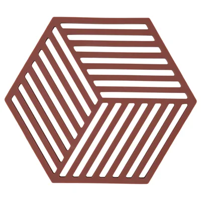Zone Hexagon grydeunderlag 16 cm, bordeaux