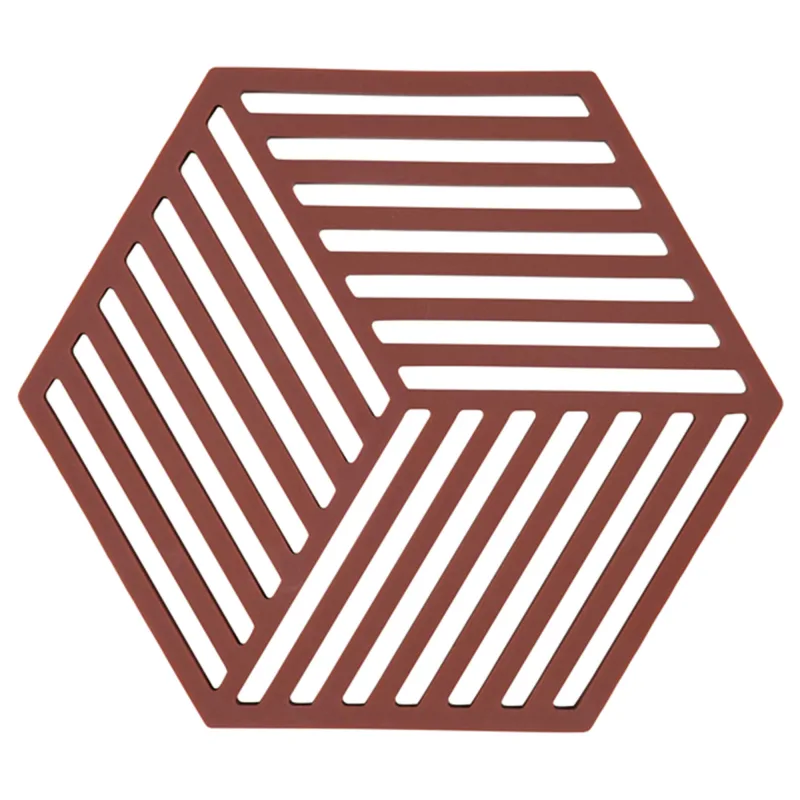 Zone Hexagon grydeunderlag 16 cm, bordeaux