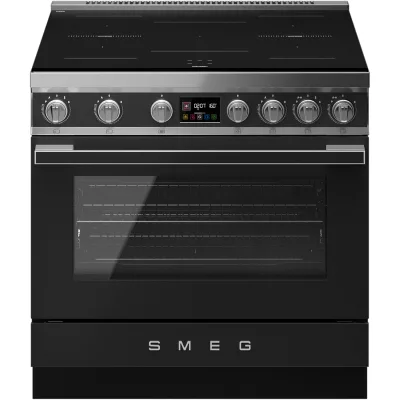 Smeg Portofino CPF90I1PAN2 induktionskomfur med ovn 90 cm, antracit