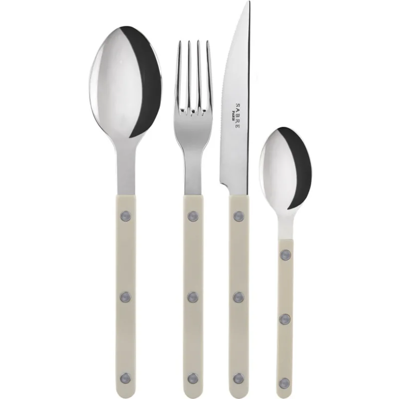 Sabre paris Bistrot Solid bestiksæt 4 dele, light kaki