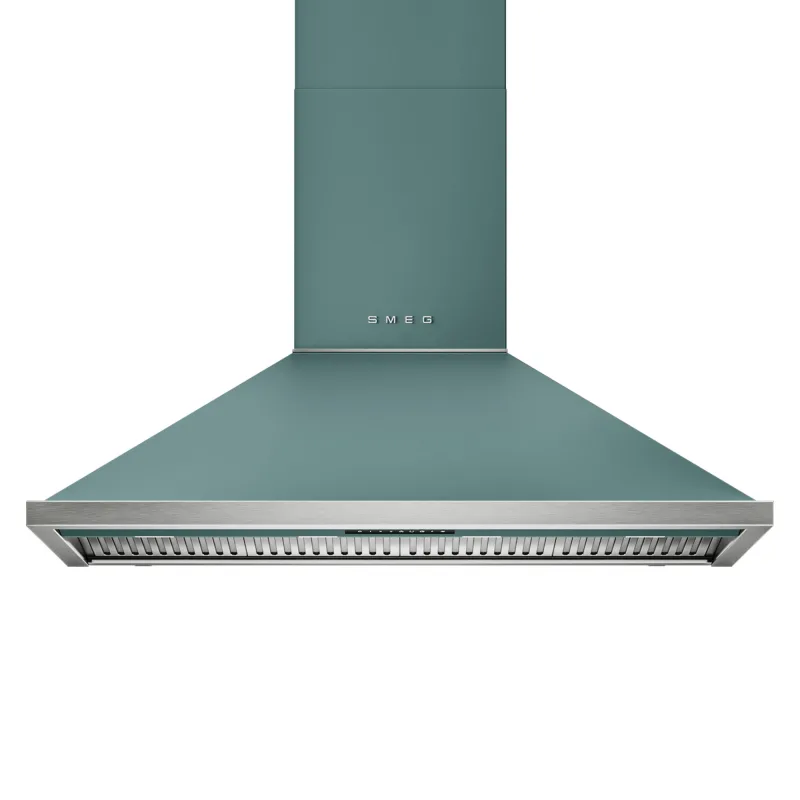 Smeg Portofino KCU124EGM væghængt emhætte 120 cm, emerald green