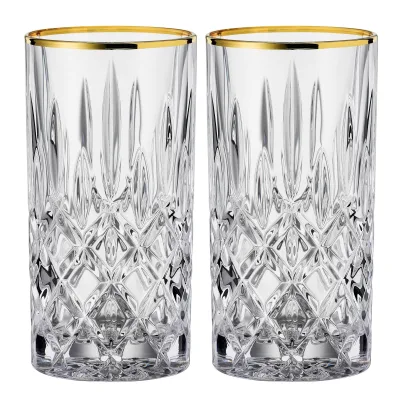 Nachtmann Noblesse longdrinkglas, 37,5 cl, gold, 2 stk.