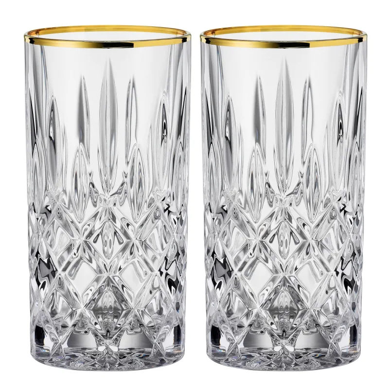 Nachtmann Noblesse longdrinkglas, 37,5 cl, gold, 2 stk.