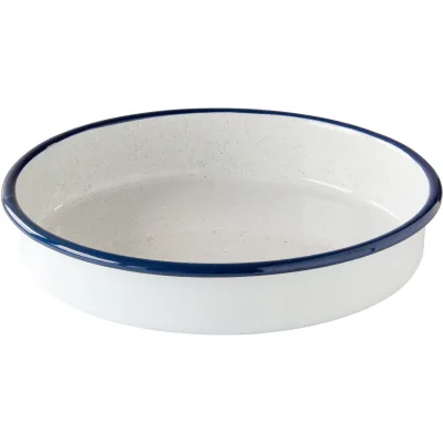 Kockums jernverk Rundt ovnfast fad 28 cm, Kockums white