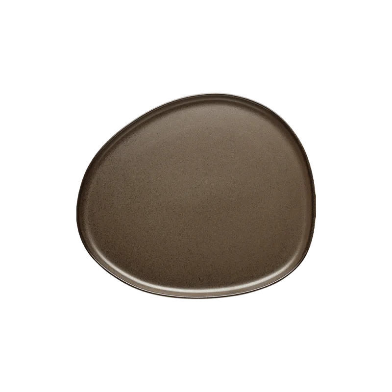 Raw Organic middagstallerken - Metallic Brown