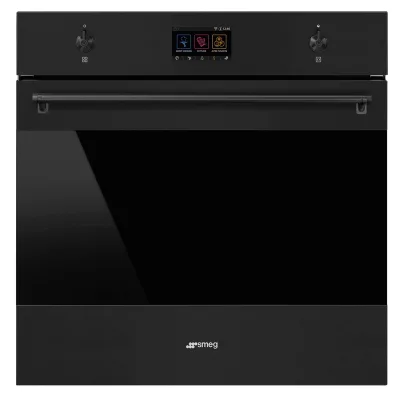 Smeg SO6303APN Classic indbygningsovn med mikro- og dampfunktion, mat sort