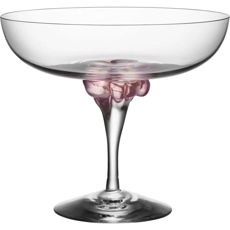 Kosta boda Sugar Dandy Coupe Glas 32 cl. Rosa