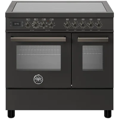 Bertazzoni PRO95I2ECAT Professional induktionskomfur med dobbeltovn 90 cm, mat sort