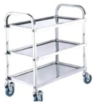 Servicevogn - 3 hylder og hjul - 850x450x900mm
