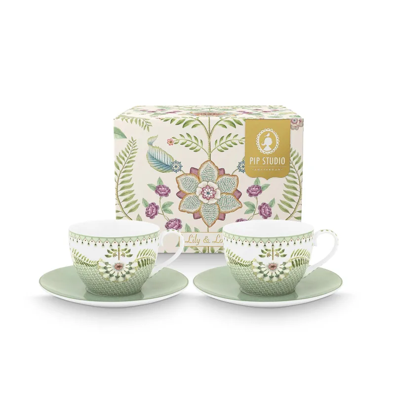 PIP Studio Lily & Lotus cappuccino kop 2-pak