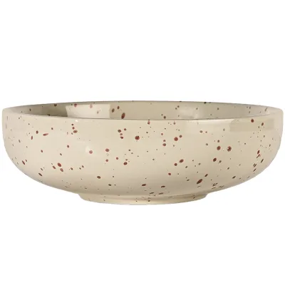 Sagaform Ditte serveringsskål, beige/bordeaux