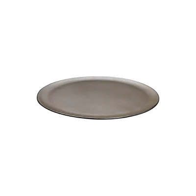 Raw rundt fad 34 cm - Metallic Brown