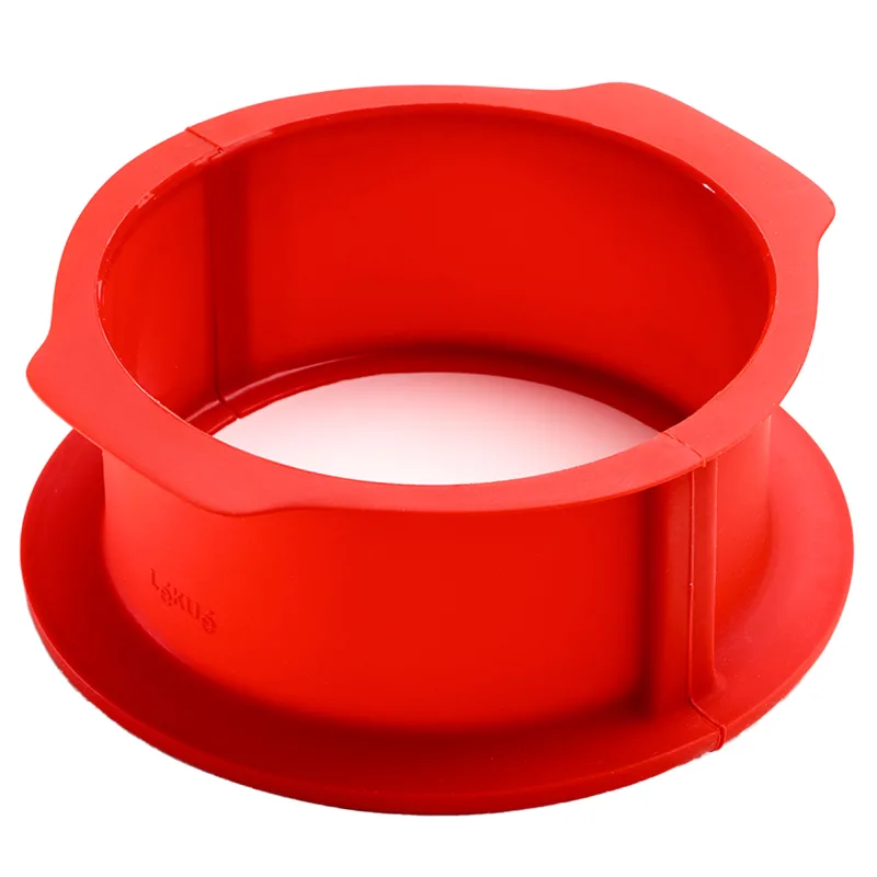 Lékué Charlotte springform med tallerken Ø18 cm, rød