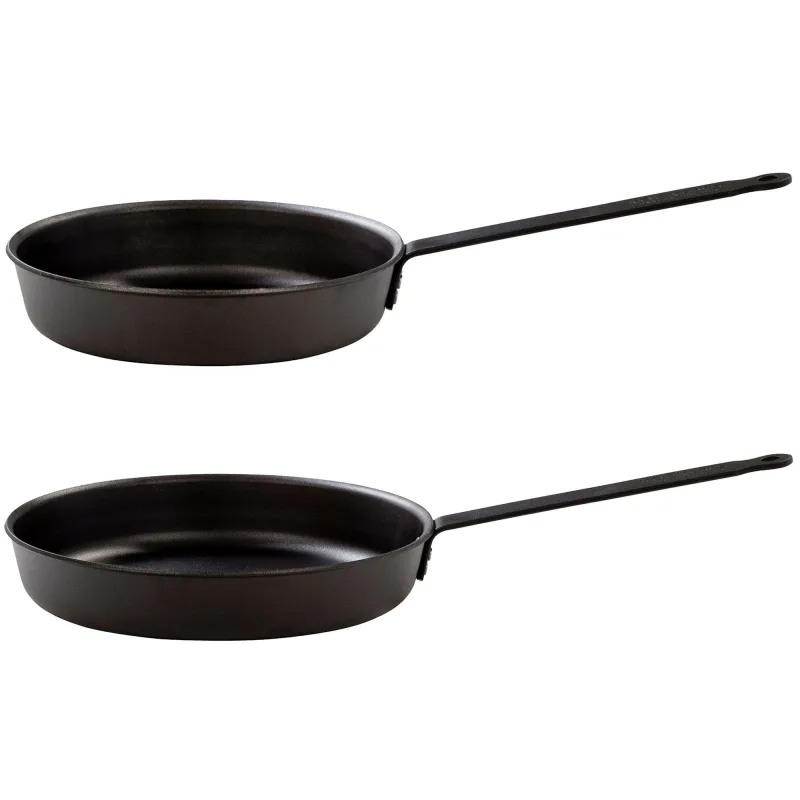 Kockums Jernverk Stegepandesæt kulstål, 24 + 28 cm
