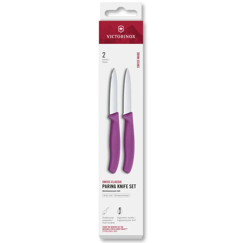 Victorinox Swiss Classic urtekniv 8 cm 2-pak, lilla