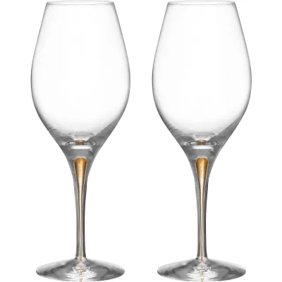 Orrefors Intermezzo Balance vinglas 44 cl, guld