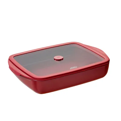 Pebbly Ovnfast form 1,6 liter rektangulær, cherrywood